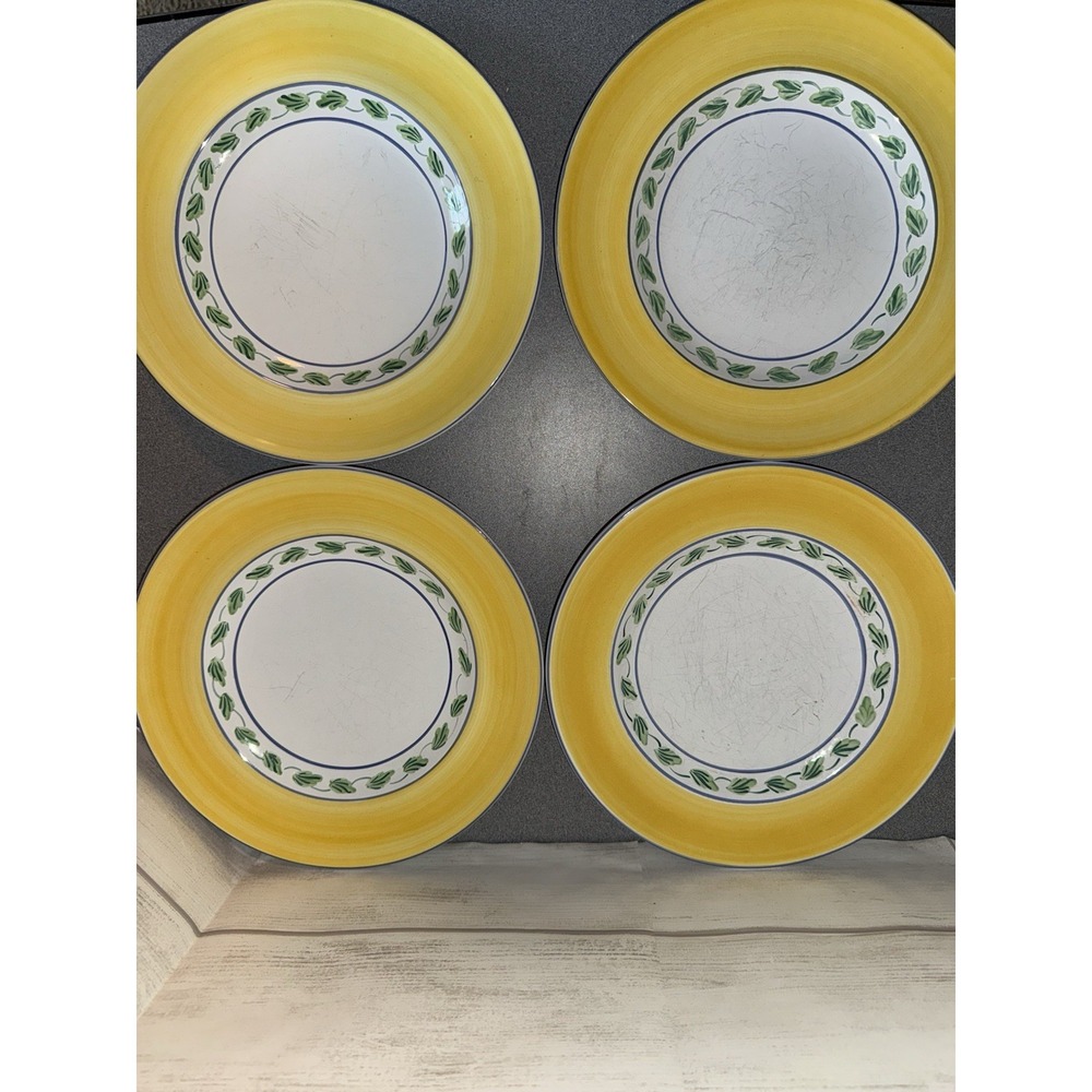 4 Lot Herend Village Pottery‎ Elizabeth Barrette Roache 1993 Dinner Plates